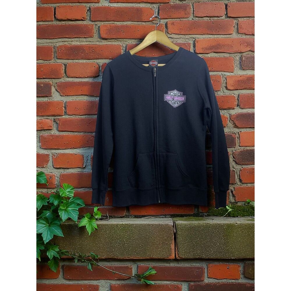 Harley-Davidson Women’s Full Zip Sweatshirt - Barnett El Paso Texas - Size L